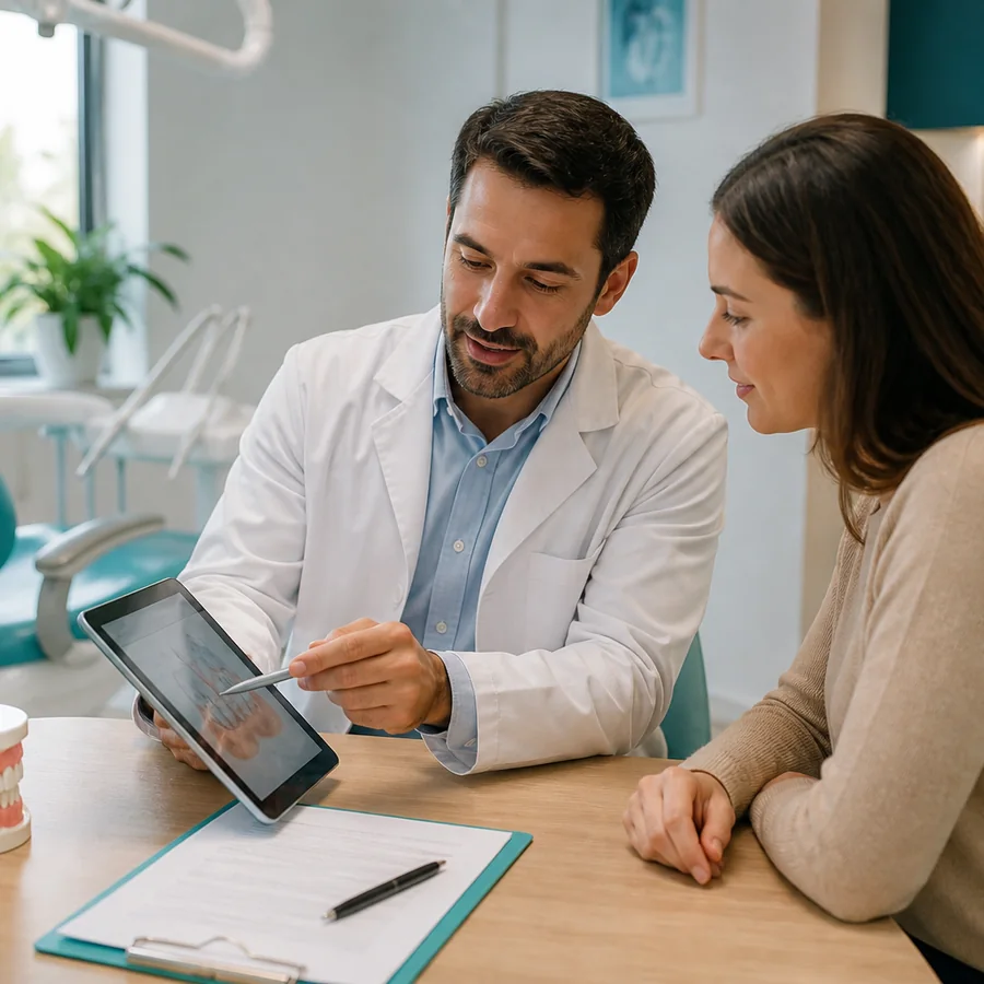Consulta dental explicativa